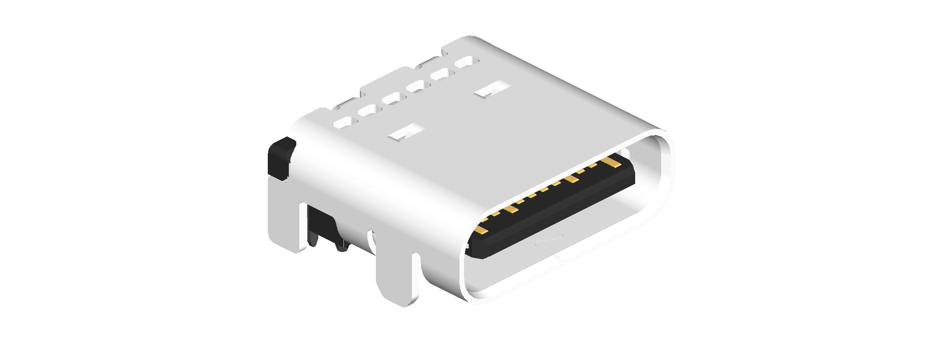 USB Type C Female Horizontal SMT 24pin, CH4.55